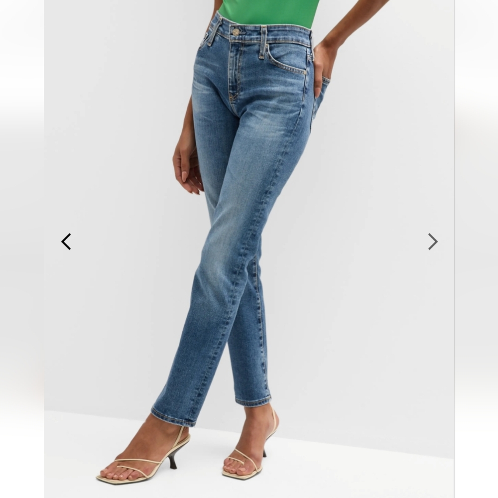 AG Adriano Goldschmied  Mari High-Rise Straight Jeans
